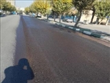 آسفالت معابر اصلی شهر گلستان قبل از بارش های زمستانی