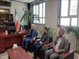 دیدار مدیر،معاونین آموزش و پرورش ناحیه۲ با فرماندار بهارستان
