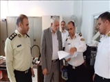 بازدید سرزده  فرماندار بهارستان  از فرماندهی پلیس راهنمایی و رانندگی شهرستان