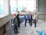 بازدید از روند احداث پروژه مجتمع فرهنگی هنری شهید باکری دهیاری روستای  همدانک