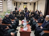 دیدار رئیس بازرسی فراجا با سرپرست فرمانداری بهارستان و تبریک انتصاب وی