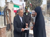برگزاری مراسم نخستین سالگرد شهادت شهيد مدافع حرم در بهارستان