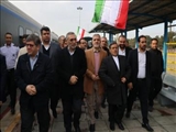 بازدید مدیرعامل راه‌آهن جمهوری اسلامی ایران از ایستگاه‌های ریل‌باس بهارستان