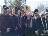 تشییع پیکر مطهر هفتمین شهید شهرستان بهارستان در جنگ رمضان با حضور اقشار مختلف مردم