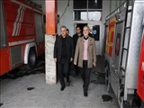 بازدید سرزده فرماندار بهارستان از ایستگاه‌های آتش‌نشانی شهرستان