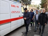 بازدید معاون امنیتی و انتظامی استانداری تهران از هلال‌احمر، اورژانس و آتش‌نشانی بهارستان