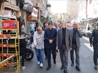 بازدید فرماندار و دادستان شهرستان بهارستان از وضعیت سدمعبر و ساماندهی خیابان «سوم» نسیم شهر