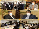 دیدار شهردار و اعضای شورای اسلامی  شهرصالحیه با مرادی بخشدار گلستان
