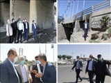 بازدید معاون هماهنگی امور عمرانی فرماندار از سه راهی آدران  