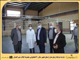 بازدید فرماندار بهارستان از مراحل آماده سازی افزایش بخش بستری بیماران  کرونایی بیمارستان