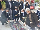 گزارش تصویری آئین غبار روبی و عطر افشانی گلزار شهدای گمنام نسیم شهر