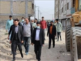 بازدید شهردار  نسیم شهر از خیابان شهید محمود صارمی و محله وجه آباد