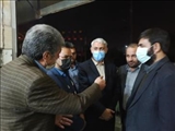 گزارش تصویری بازدید سرپرست فرمانداری بهارستان و رئیس بسیج اصناف کشور از کارگاه فرش بافی در شهر گلستان