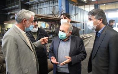 بازدید سرپرست فرمانداری بهارستان از یک واحد صنعتی