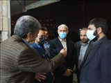 گزارش تصویری بازدید سرپرست فرمانداری بهارستان و رئیس بسیج اصناف کشور از کارگاه فرش بافی در شهر گلستان