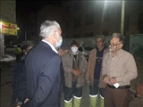 گفتگو سرپرست فرمانداری بهارستان با کارگران خدمات شهری نسیم شهر