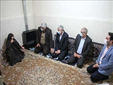 دیدار سرپرست فرمانداری بهارستان با مادر معظم شهید محمد ابراهیمی