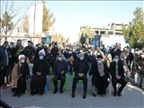 حضور فرماندار بهارستان در دسته عزاداری حضرت فاطمه زهرا (س)