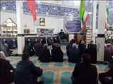 حضور فرماندار بهارستان در مراسم ختم جانباز سرافراز حجت اله چراغی از جانبازان دوران دفاع مقدس