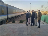 بازدید عبداله نوحی از ایستگاه ریل باس شهرستان بهارستان