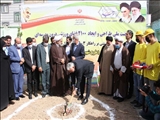 آئین کلنگ زنی خانه  کشتی  دانش آموزی درون مدرسه ای  -مدرسه امام رضا علیه السلام در شهرستان بهارستان ( نسیم شهر)
