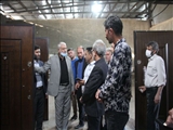 یازدید فرماندار شهرستان بهارستان از کارگاه تولید درب های ضدسرقت