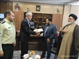 دیدار عبداله نوحی فرماندار شهرستان بهارستان با دادستان و رئیس دادگستری