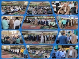 حضورفرمانداربهارستان درنمازعبادی سیاسی جمعه بخش گلستان