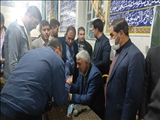 میز خدمت فرماندار و مسئولین در محله سلطان آباد شهرستان بهارستان  