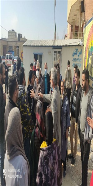 بازدیداز محل ریزش ساختمان درحصارک