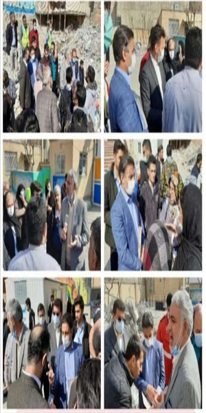 ساماندهی خانوارهای ساختمان حادثه