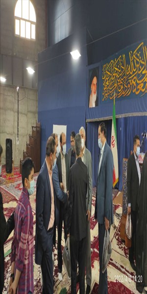 حضور عبداله نوحی در نماز جمعه بخش