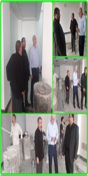 بازدید فرماندار بهارستان از ساختمان در حال احداث بانک ملی شهر صالحیه