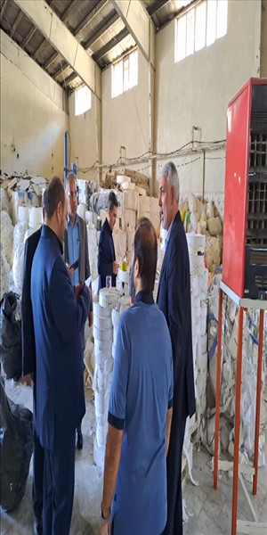 بازدید از کارخانه دستمال ایران به همراه رئیس دادگستری شهرستان بهارستان