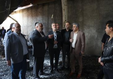 بازدید از  یک کارگاه آسیب دیده تولید مبل در شهرک صنعتی قلعه میر